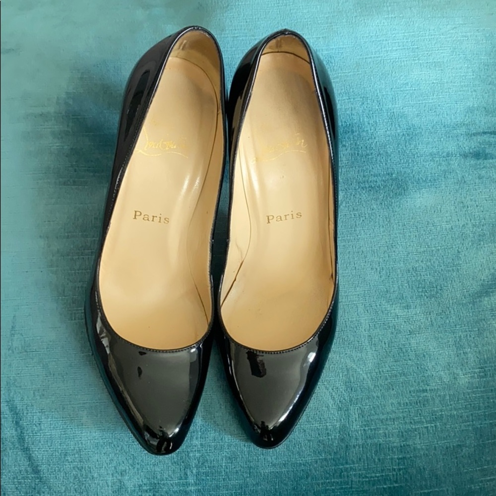 Christian Louboutin black patent high heels - Picture 3 of 10